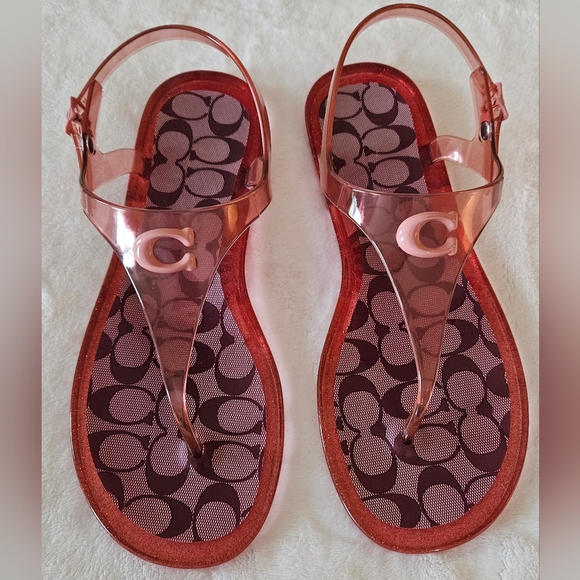 Coach Shoes - Coach Natalee Sandals in pink Rose Gold size 10